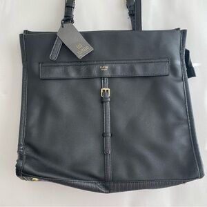 NWT Tutilo New York Tote Work Travel Bag Black Essex Collection